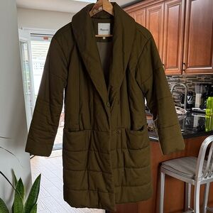 Madewell Olive Puffer Jacket